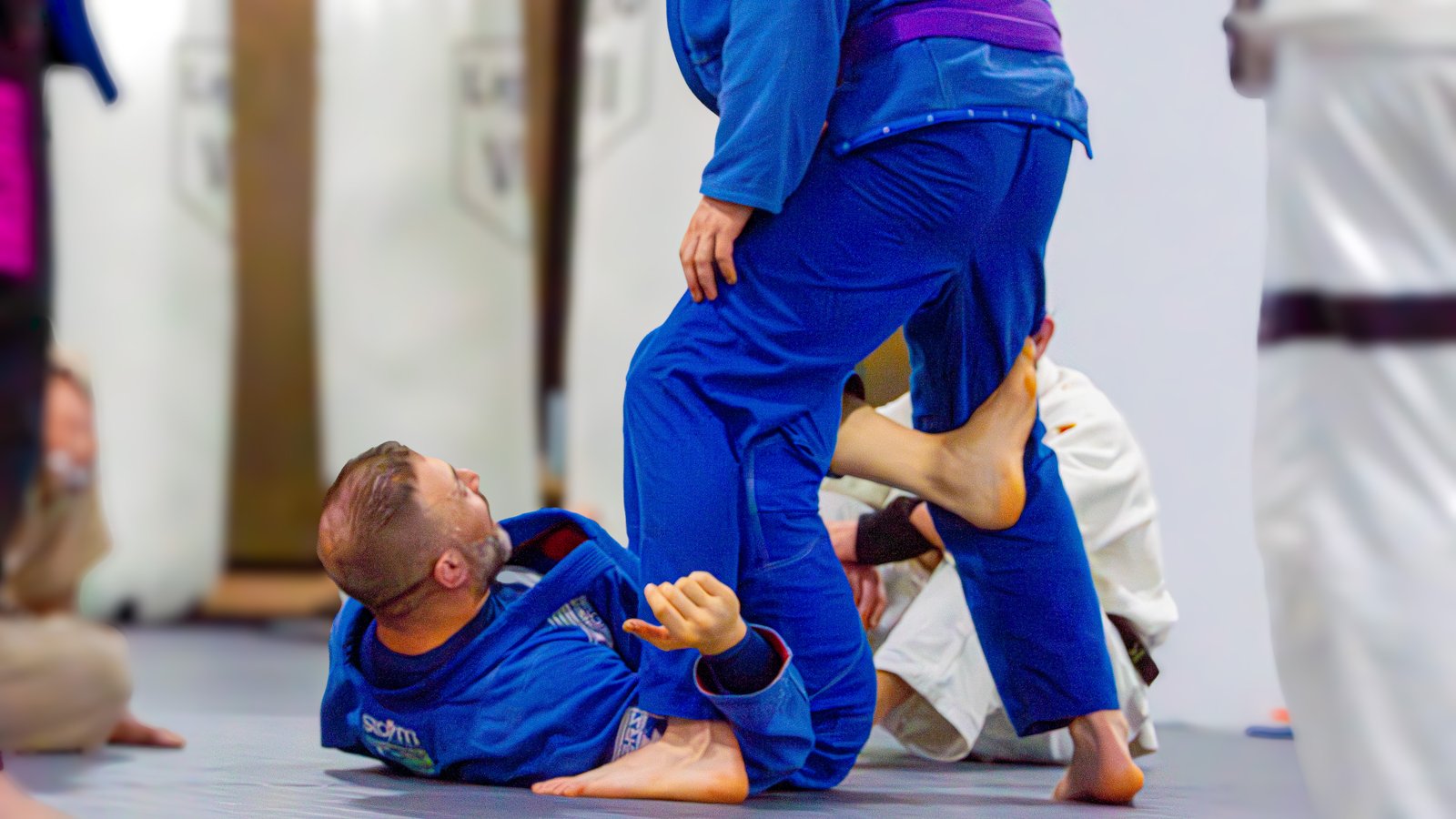 Clase de judo en la Academia Legio VII, León